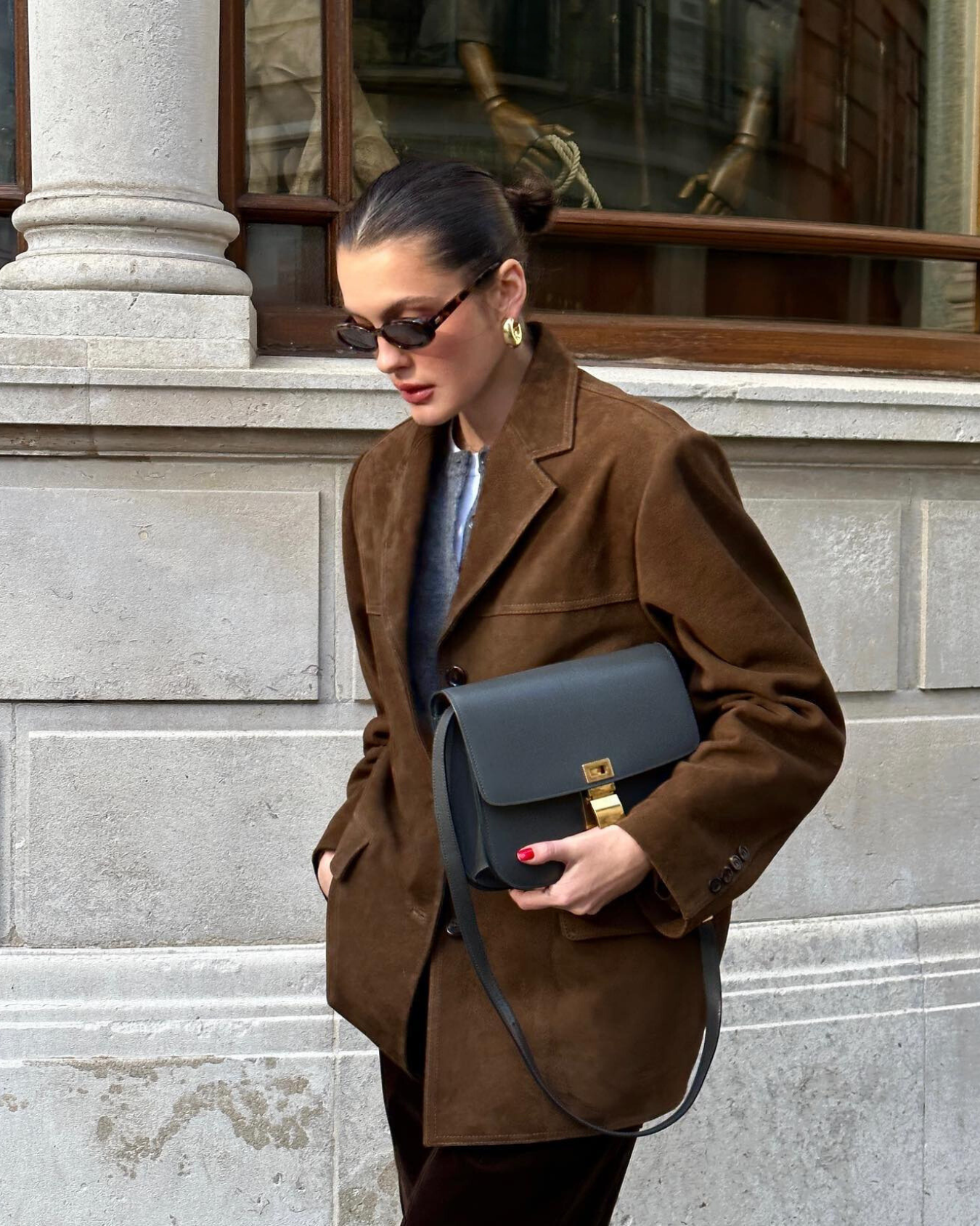 Blazer de ante para mujer