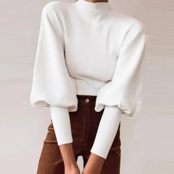 Analia - Chic Puff Sweater para Mujer