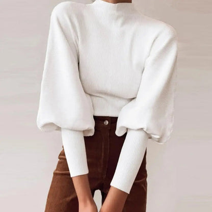 Analia - Chic Puff Sweater para Mujer