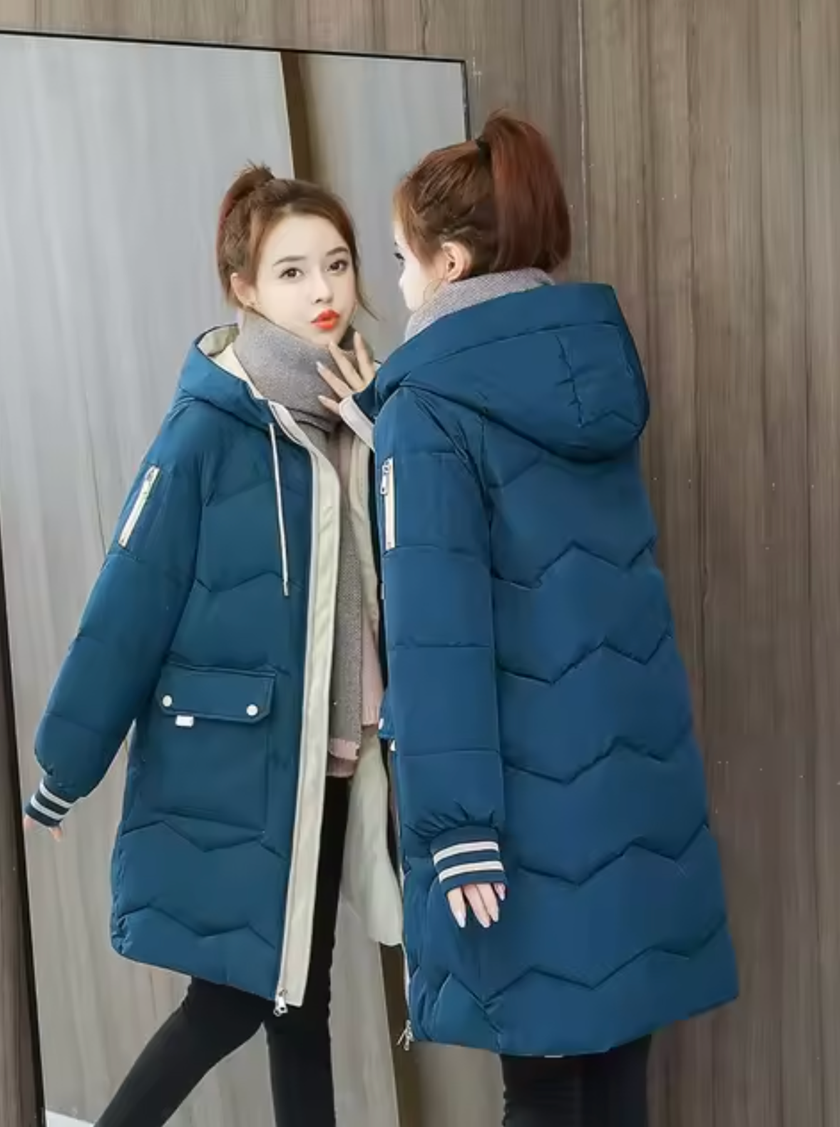 Jenna | Parka larga de algodón