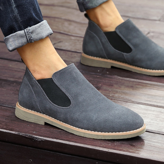 Botas Pull-On otoñales de estilo retro para hombre