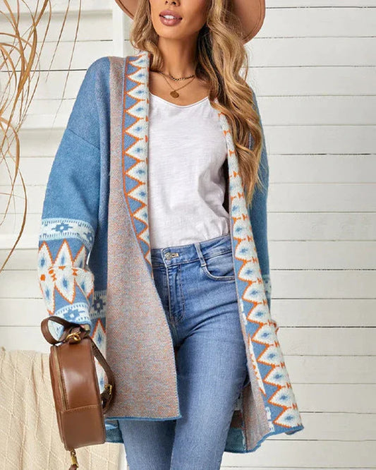 Casual | chaqueta suelta con estampado