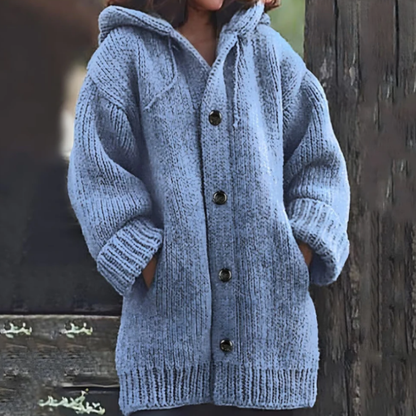 Opulento, acogedor y moderno abrigo de invierno para mujer