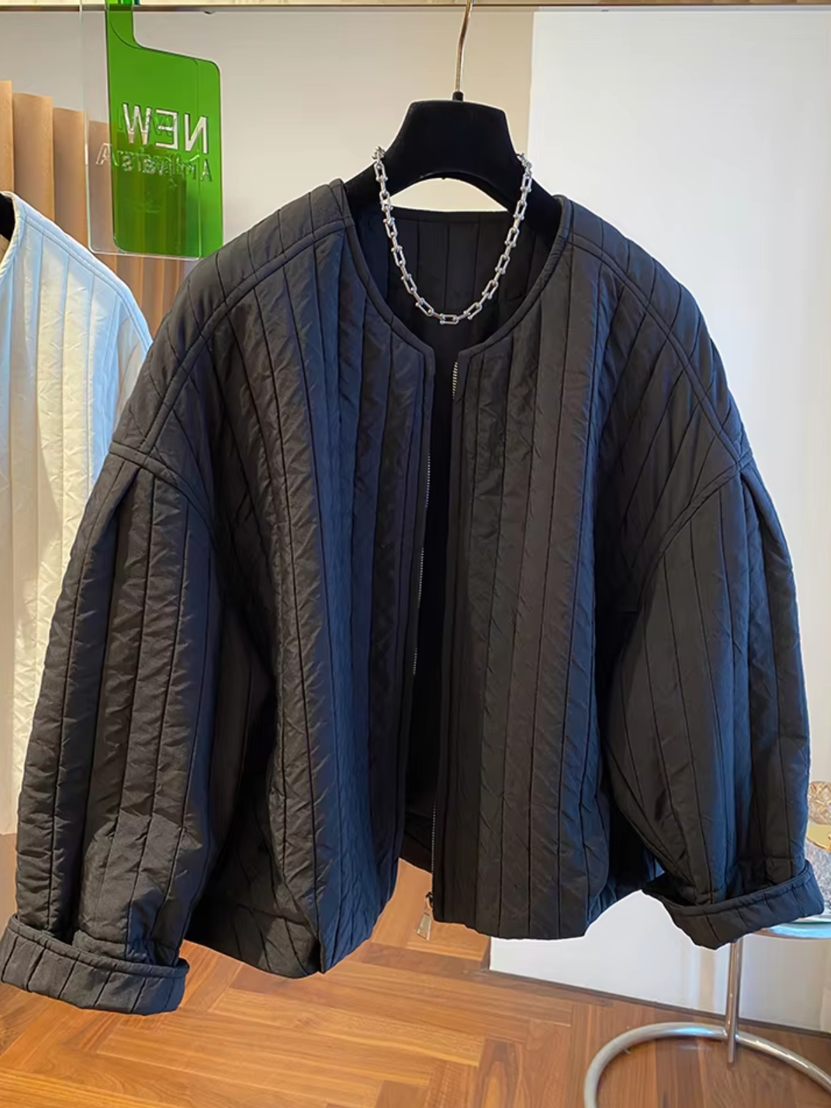Chaqueta acolchada con cremallera
