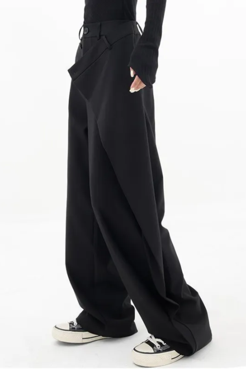 Zara | Pantalones de pata ancha irregulares de mujer