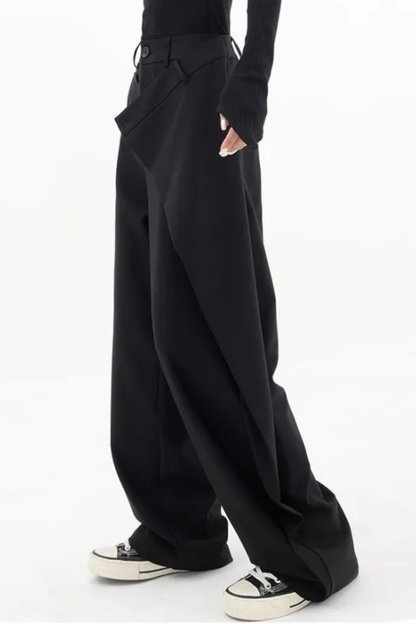 Zara | Pantalones de pata ancha irregulares de mujer