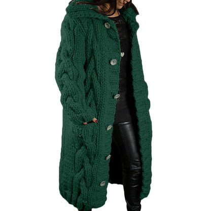 Chaqueta de punto larga