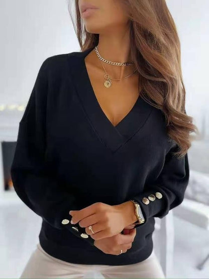 Leslie | Jersey chic con cuello en V