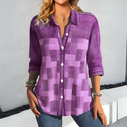 Kezia - Blusa de cuadros para mujer - Moderna y versátil