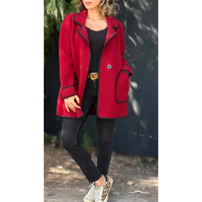 Chaqueta de abrigo informal para mujer