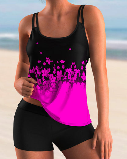 Conjunto tankini Trendy con estampado floral