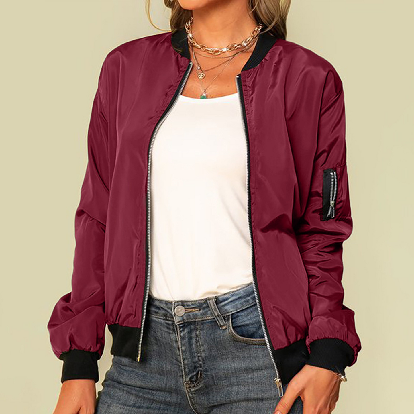 Chaqueta Bretta | Casual Zip-Up Bomber Jacket