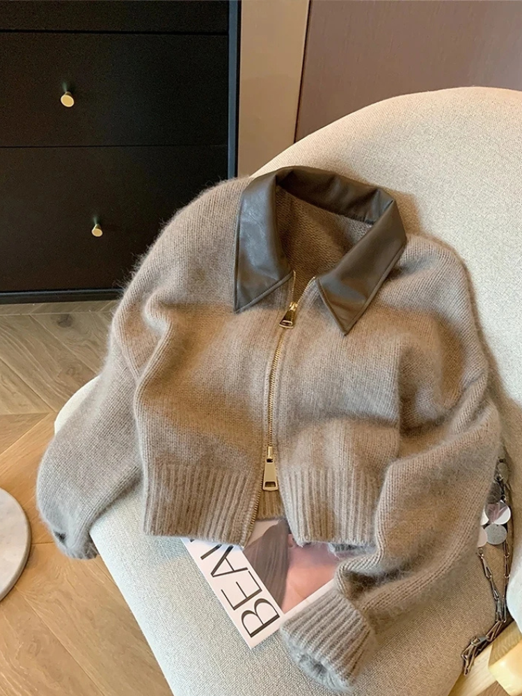 Chaleco Zettie | Chaleco de lana con cremallera para mujer