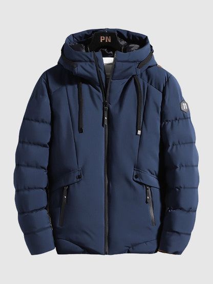 Elegante chubasquero de longitud media con cremallera y cintura ajustable para mujer | Ideal para otoño/invierno
