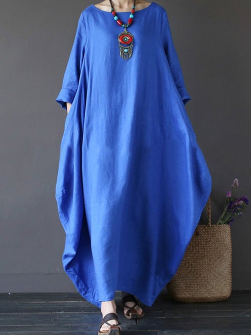Vestido de mujer holgado en talla grande