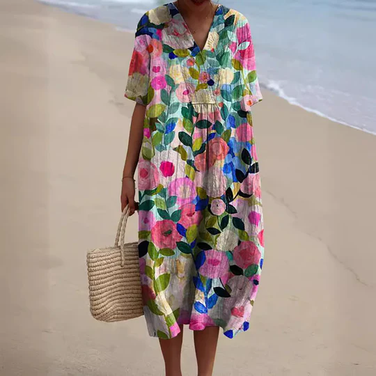 Georgia - Vestido de verano con estampado floral