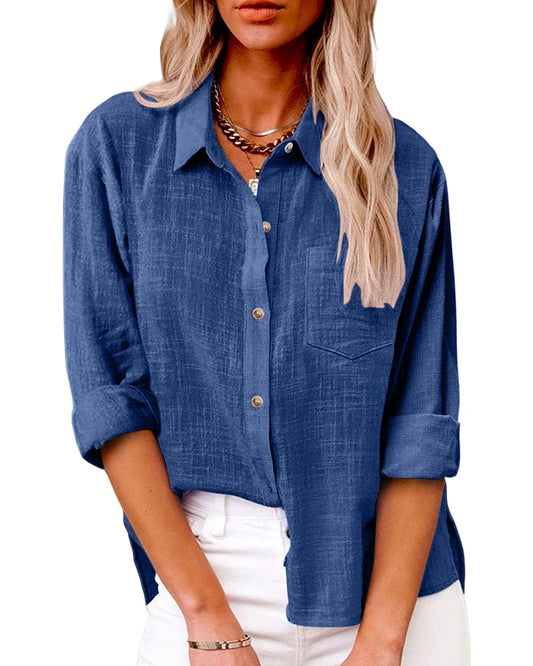 Elisa | Blusa de Manga Larga Práctica y Elegante