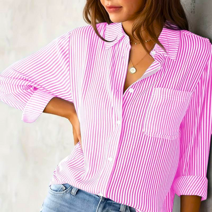 Hailey | Cómoda blusa clásica con botones para mujer