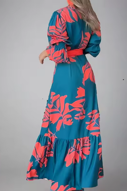 Aria | Maxi Vestido Boho de Cuello en V para Mujer