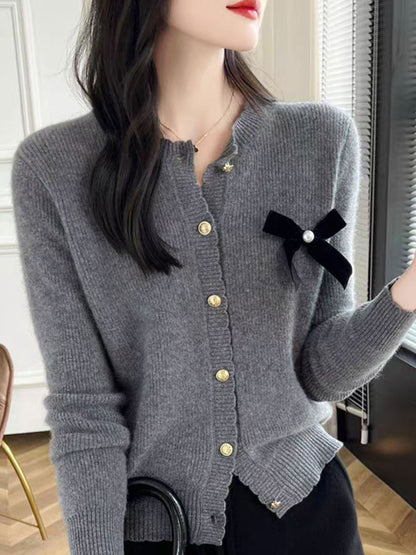 Cardigan Dior | Cardigan de punto con lazo retro