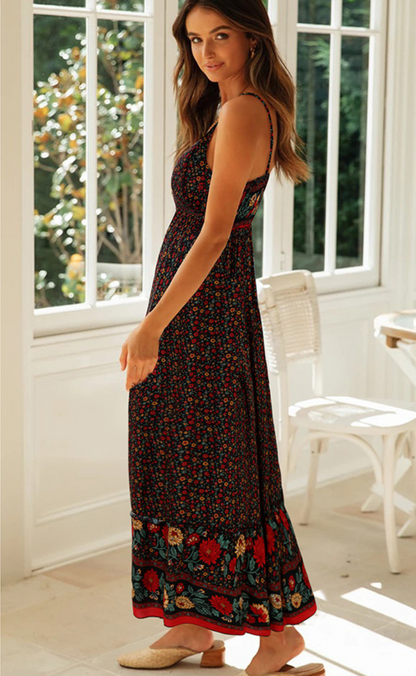 Bohème vestido sin tirantes