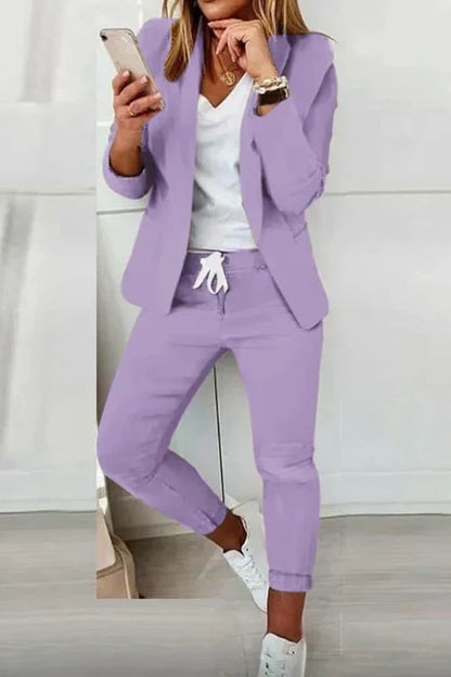 Americana de manga larga y pantalón