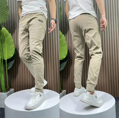 Pantalones cargo elásticos