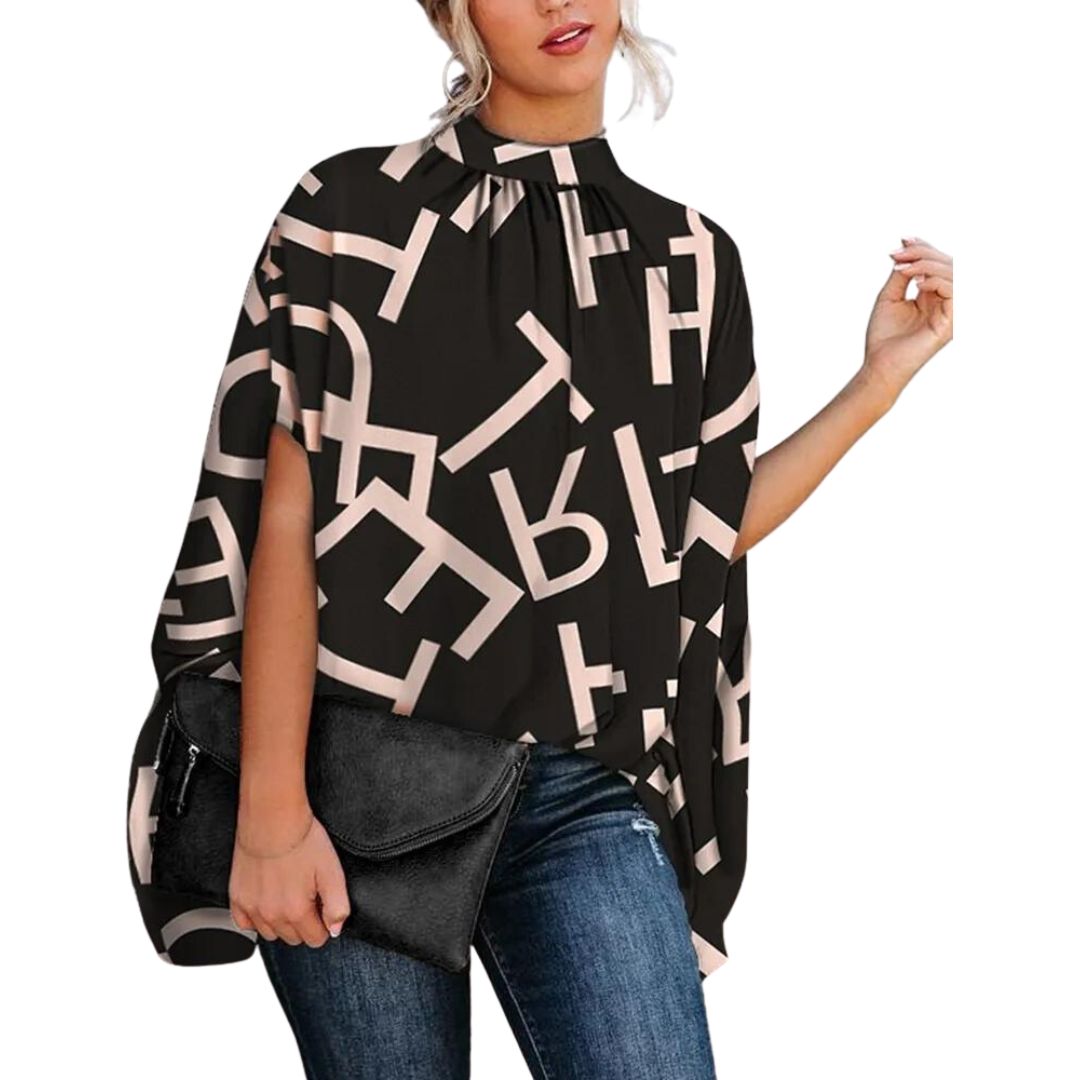 Kara | Elegante blusa con motivo abstracto