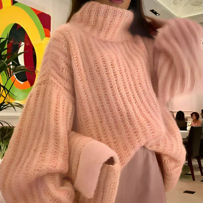 Suave sudadera de manga larga para mujer