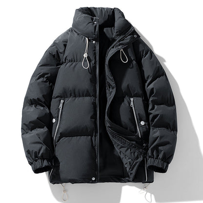 John | Chaqueta de invierno de algodón para hombre con cuello alto | Cálida y forrada, talla grande