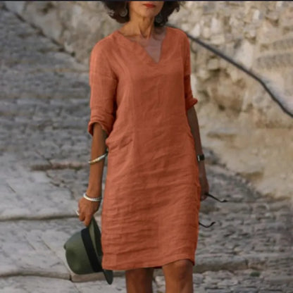 Vestidos con cuello en V para mujer
