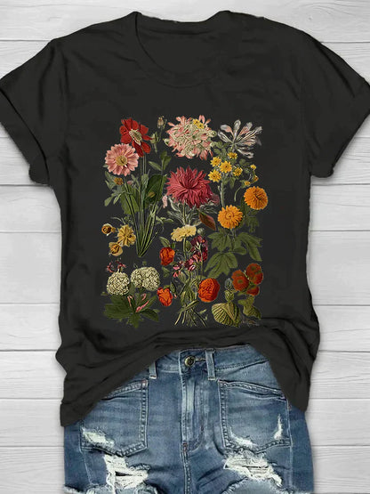 Yana | Camiseta Floral Vintage Estilo Retro para Casual Chic