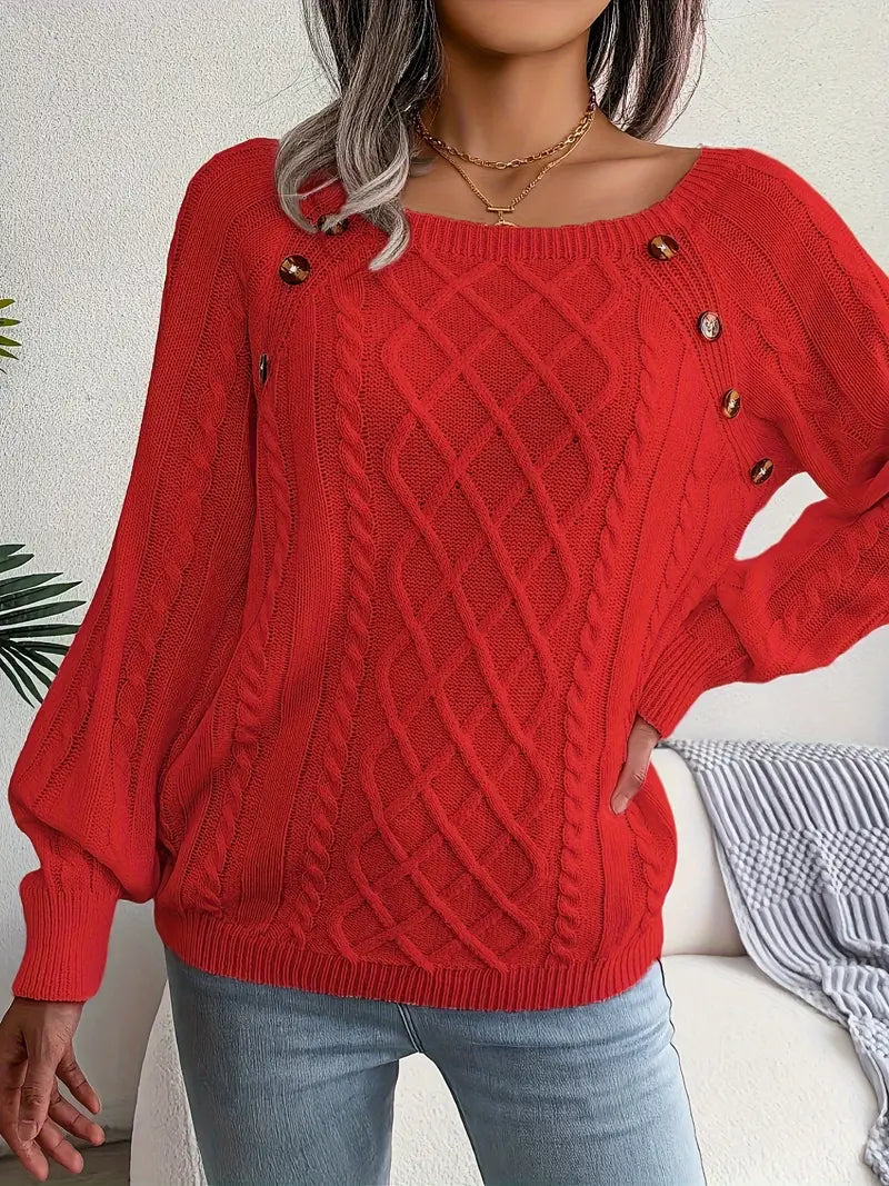 Natalie | jersey informal con escote redondo