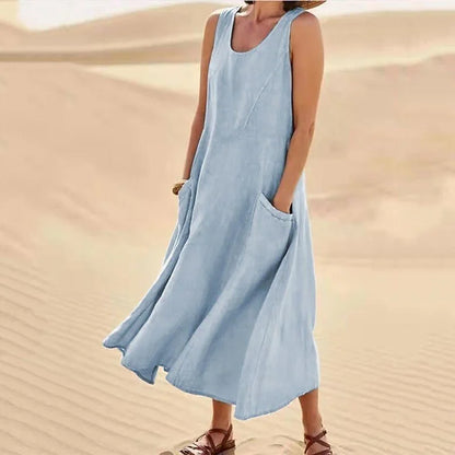 Vestido sin mangas para mujer