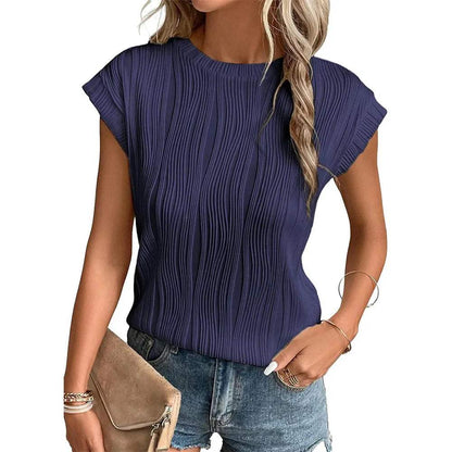 Camiseta de mujer | A rayas | Manga corta | Perfecta para un look casual y desenfadado