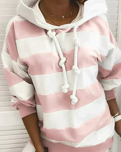 Elisa | Moderna sudadera informal a rayas - ideal para otoño/invierno