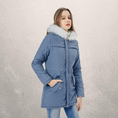 Anne - Elegante parka de piel sintética