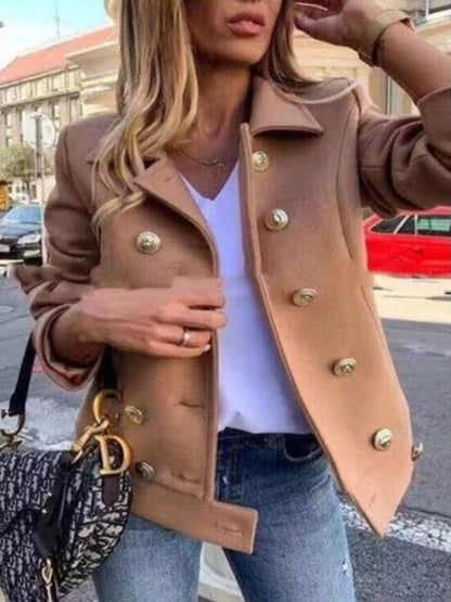 Jenny - Chaqueta corta de diseño con botones dorados