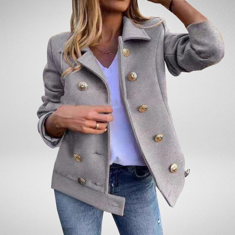 Laura - Chaqueta de diseño con botones dorados