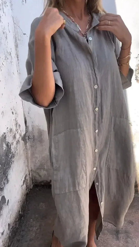 Long Casual shirt dress