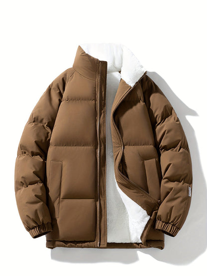 Cálida chaqueta de invierno de forro polar con relleno para mujer | Ideal para otoño/invierno
