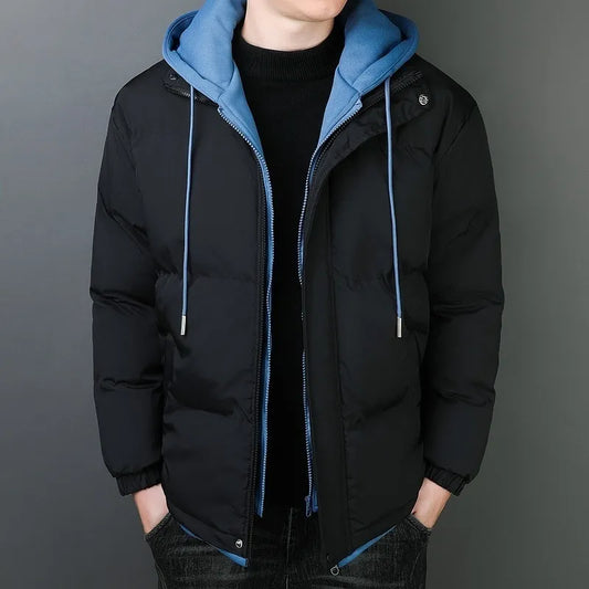 Gaston | Chaqueta de algodón engrosado con capucha cortaviento para hombre