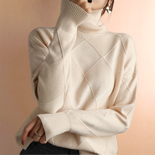Kylie - Elegante jersey de cuello alto de invierno para mujer