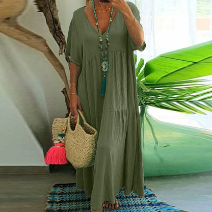 vestido largo casual de mujer