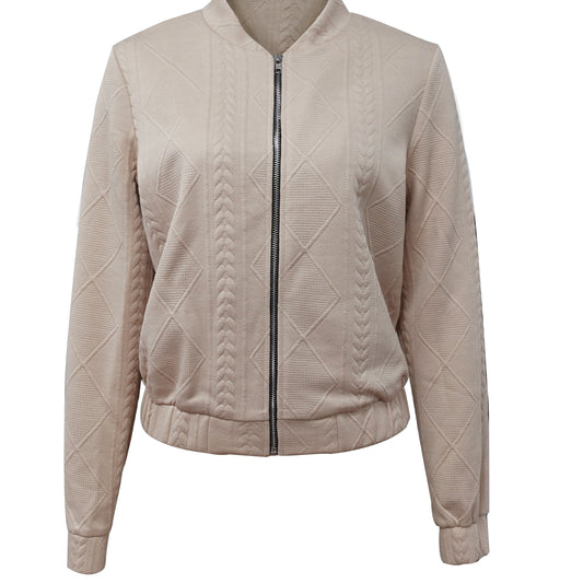 Lotte | Chaqueta bomber casual con textura lisa