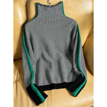 Jersey de cuello alto para mujer