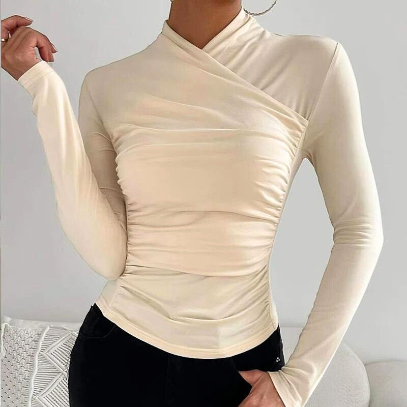 Colette™ top de cuello cruzado