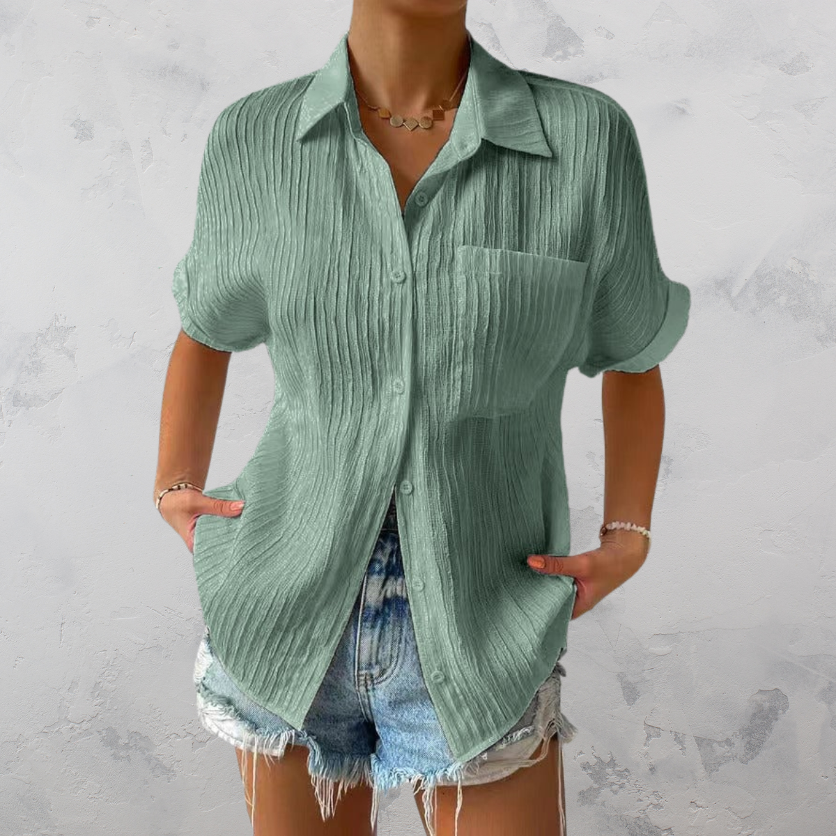 Fay | Blusa Casual Ligera con Cierre de Botones para Mujer
