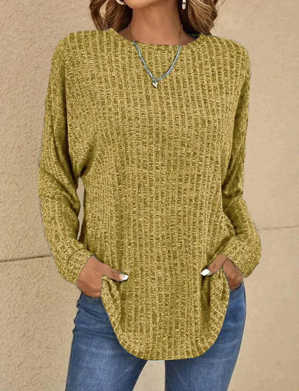 Ruby - Jersey informal con textura para mujer