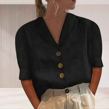 Bertha - Top con cuello y botones